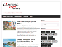 Tablet Screenshot of campingnews.info